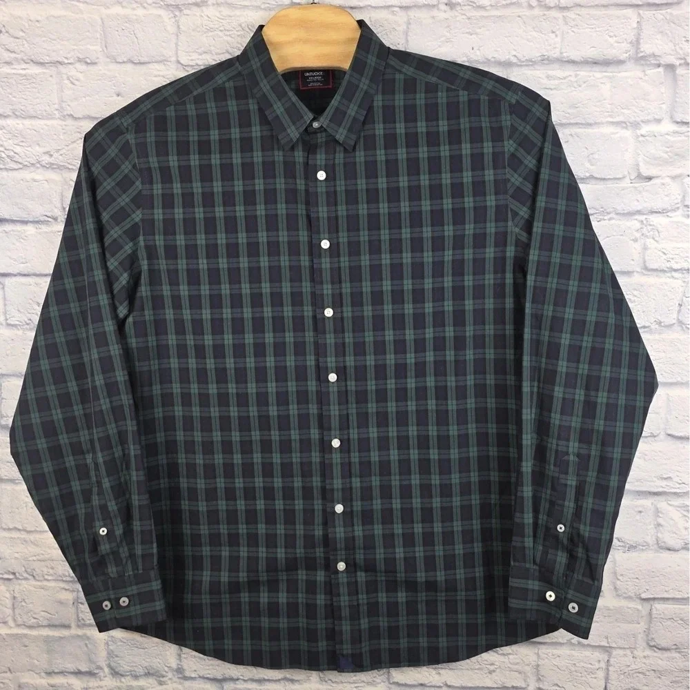 Lot Of 5 UNTUCKit Men Multicolor Plaid Long Sleeve Button Shirt 2XLT 2XL TALL - Picture 6 of 16